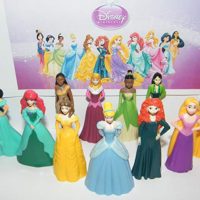 Disney Princess Figure Set of 13 Toy Kit with Fun Figures and Neat Tattoos Featuring Both Classic and New with Belle, Cinderella, Ariel, Rapunzel, Jasmine and More!