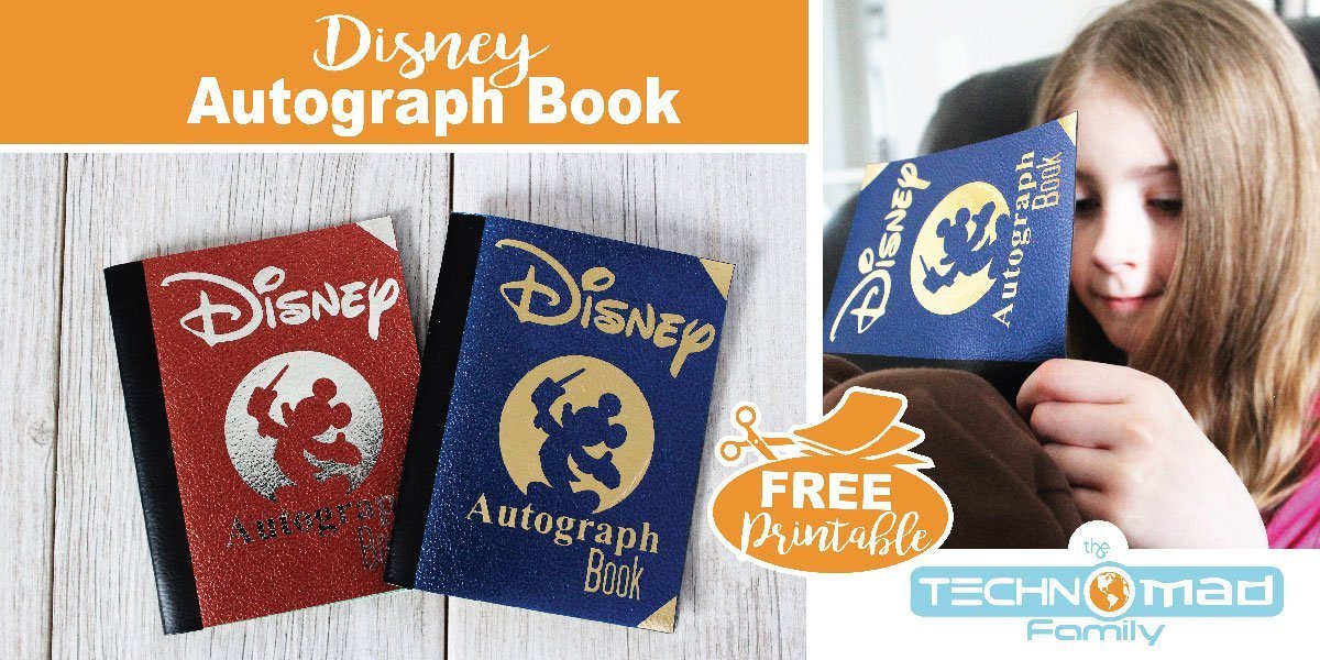 Download Diy Disney Autograph Book With Free Printables Svg Cut Files The Technomad Family