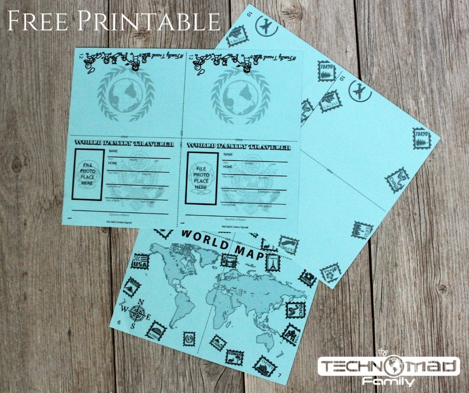 DIY Family Travel Passport (with Free Printables & SVG Cut Files